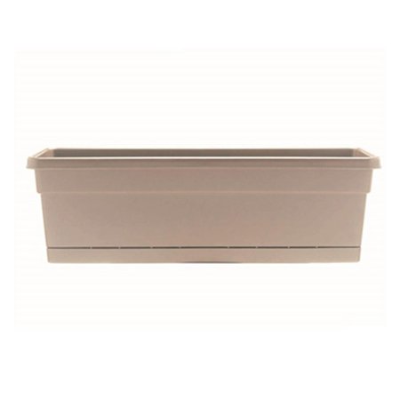 GRILLTOWN 24 in. Riverl Planter, Taupe GR2669424